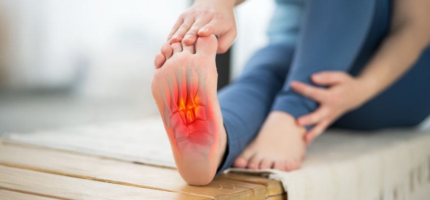 patient needing plantar fasciitis treatment in San Clemente CA